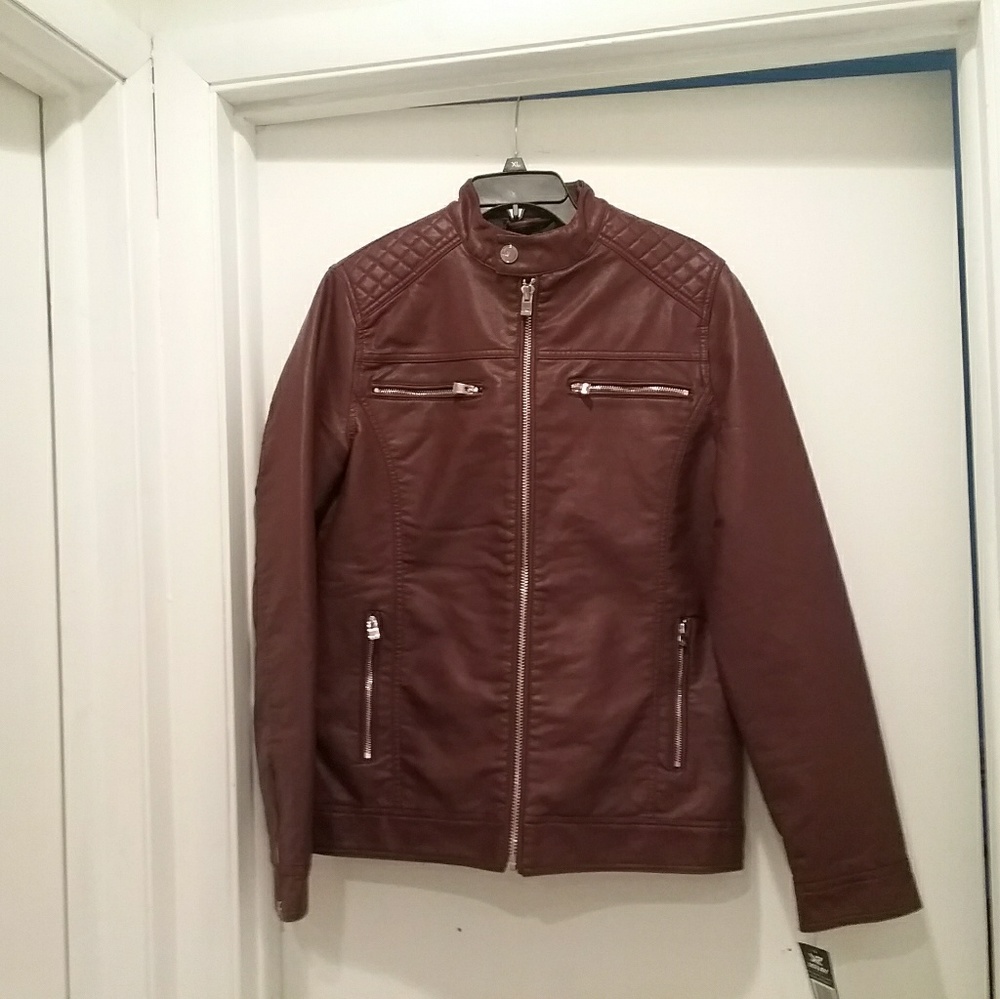 Men's Xray Faux Leather Jacket - Small